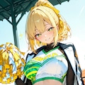 金髪チアガール 5枚目
