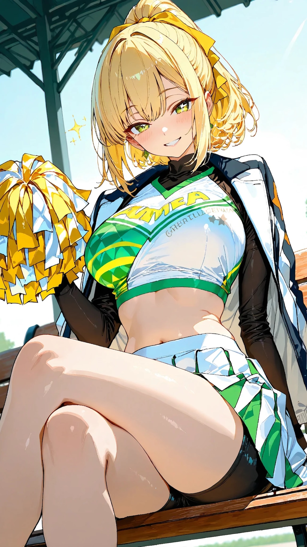 金髪チアガール