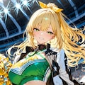 金髪チアガール 4枚目
