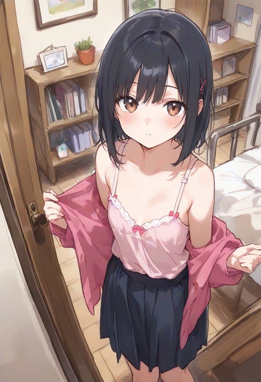 少女の部屋(水彩タッチ)(76)