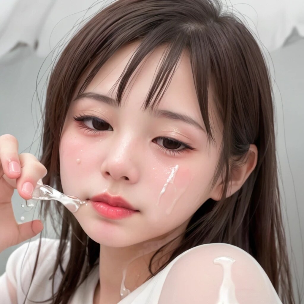 黒髪ロングで水鉄砲の美女２２