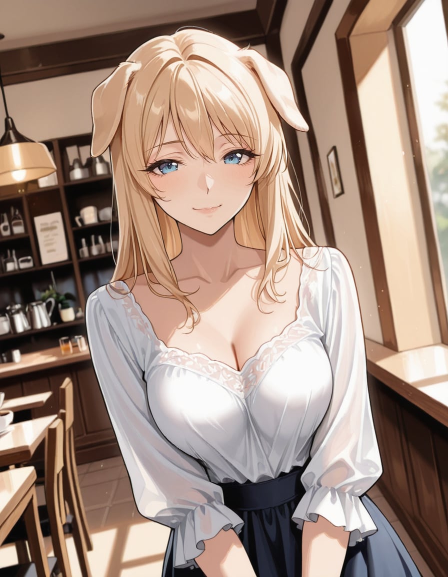 今日のわん娘 #30 「カフェわん娘」 | の人気AIイラスト・グラビア