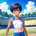 陸上女子詩乃ちゃん～80年代な姿～ 5枚目