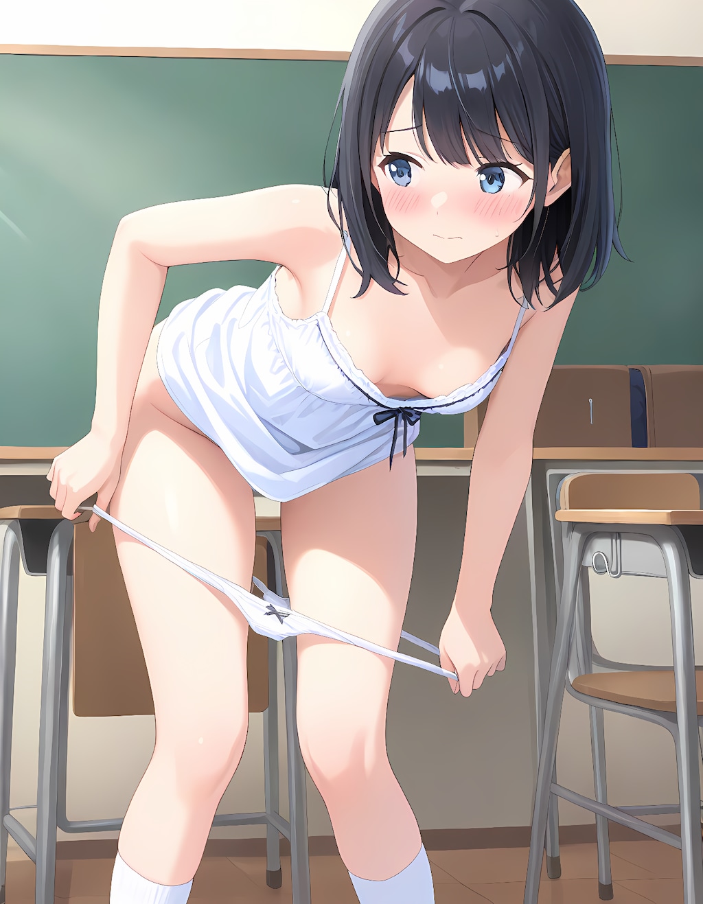 それも脱いで