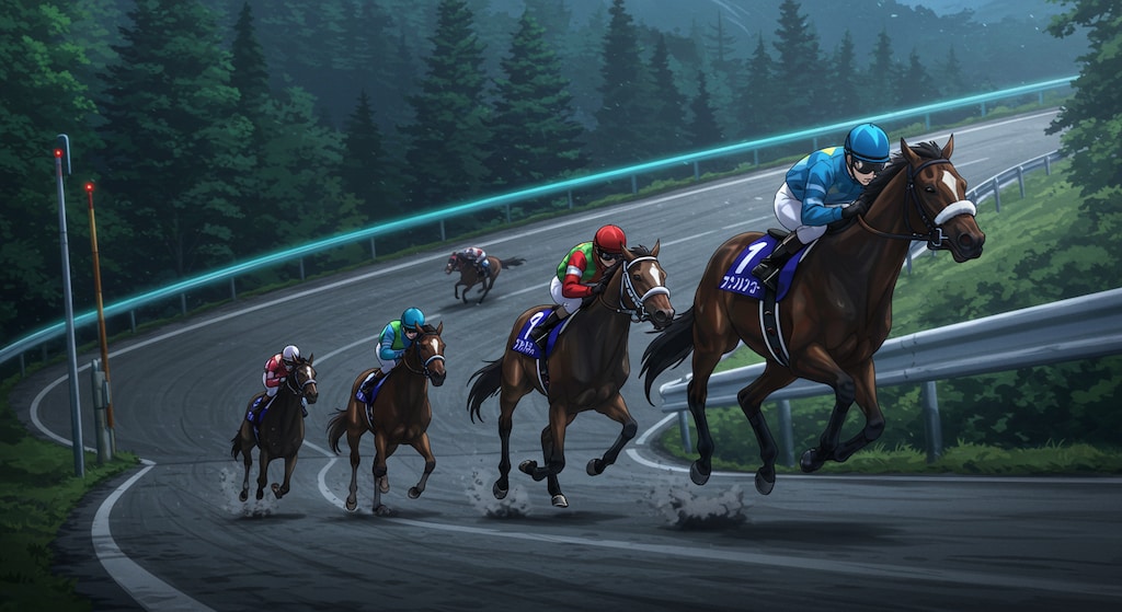 榛名山の峠のダウンヒルGⅠレース