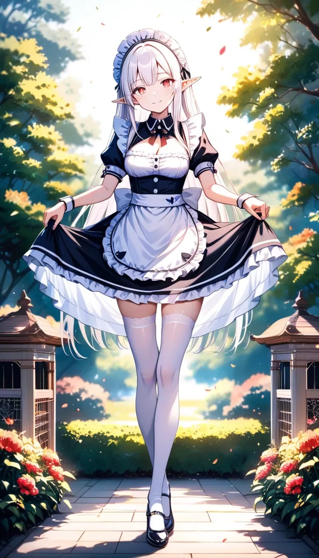 ちちぷい紅白合戦『エルフメイドのネージュ。ご主人様に乞われて参戦です』ネージュ（エルフメイド）