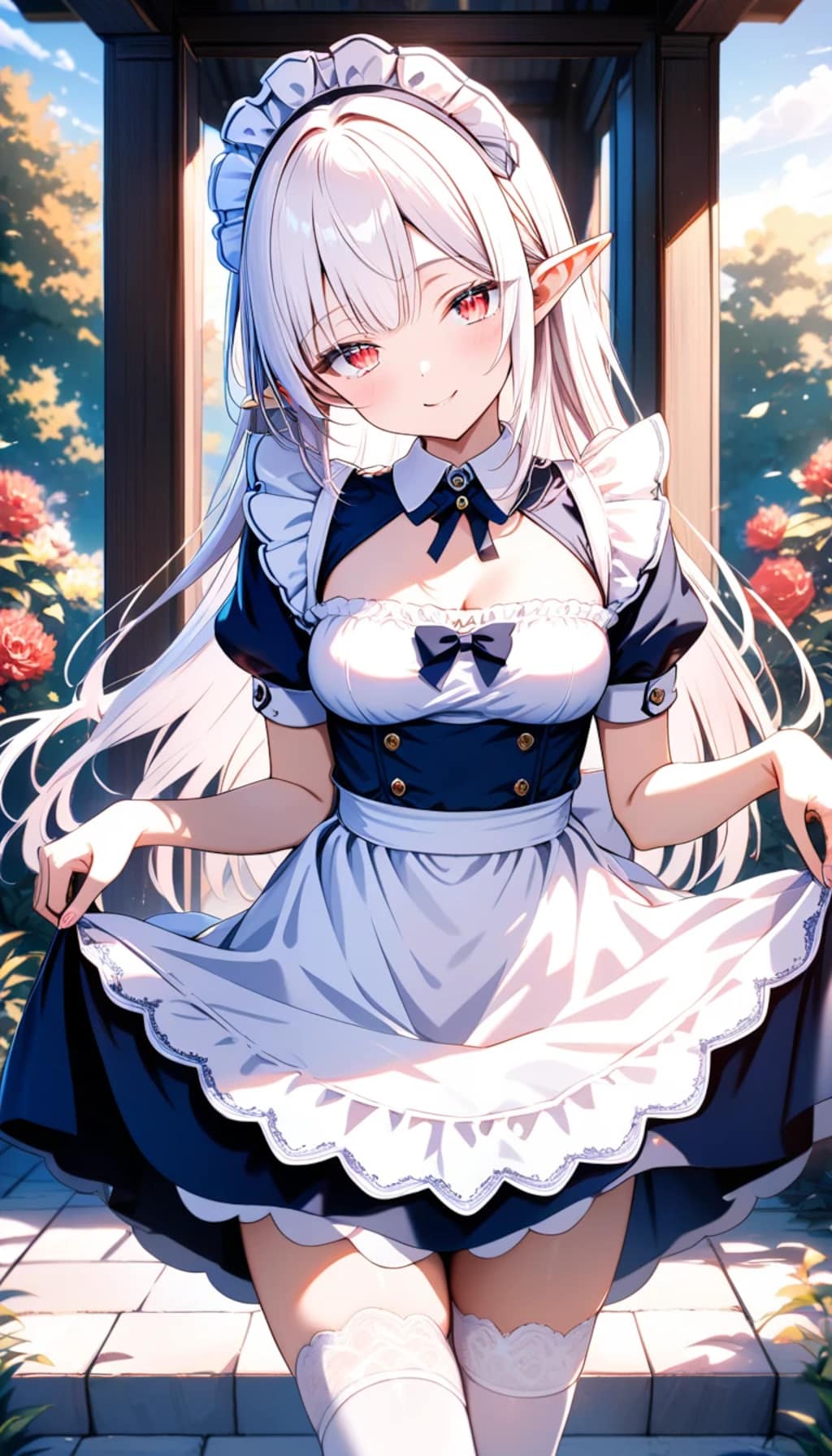 ちちぷい紅白合戦『エルフメイドのネージュ。ご主人様に乞われて参戦です』ネージュ（エルフメイド）