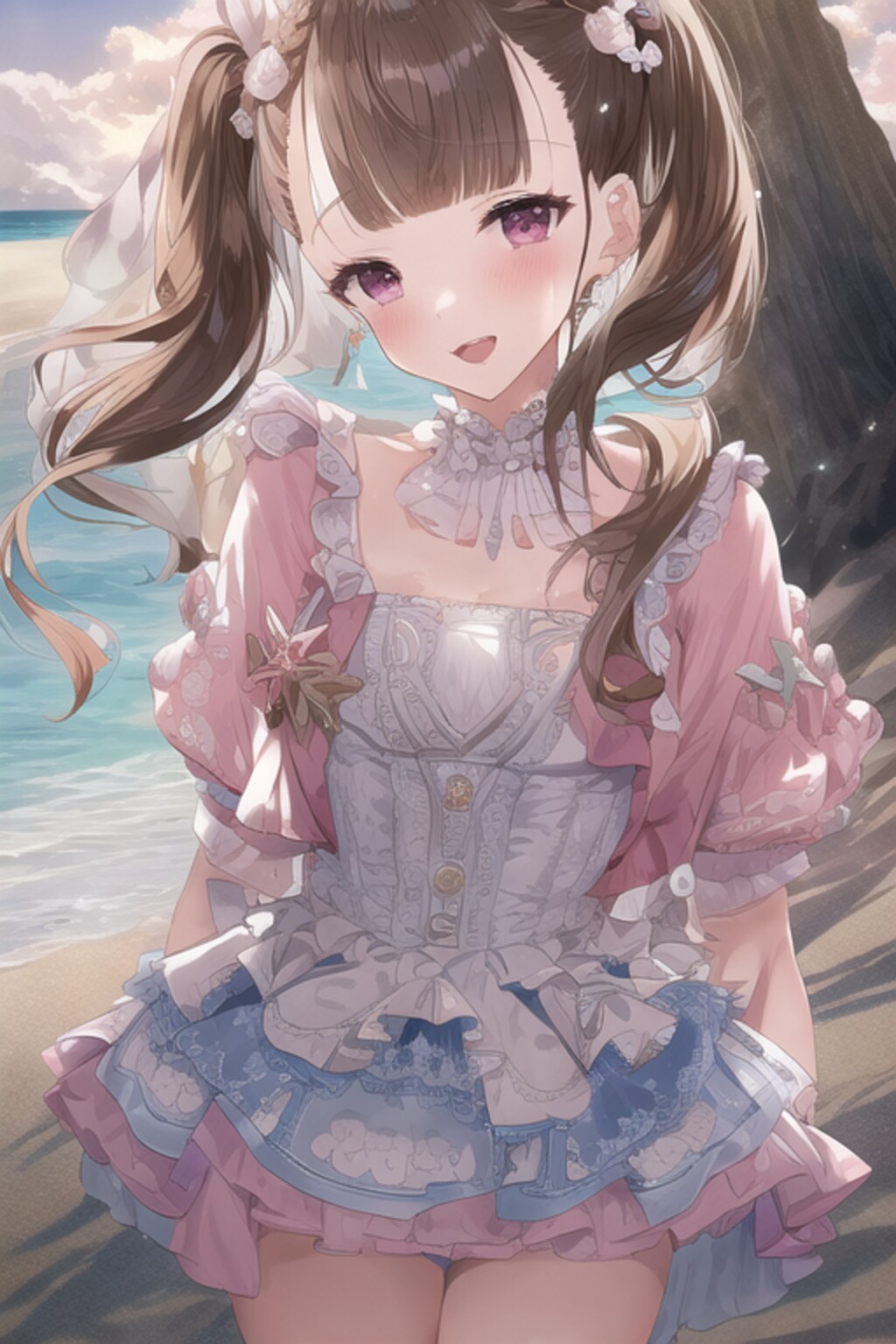 pink dress