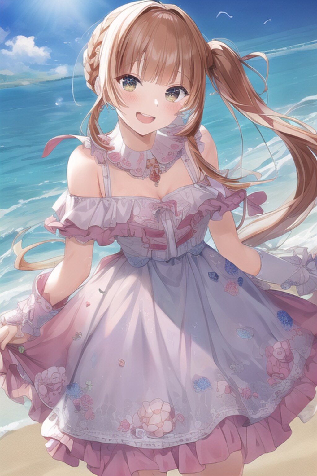 pink dress