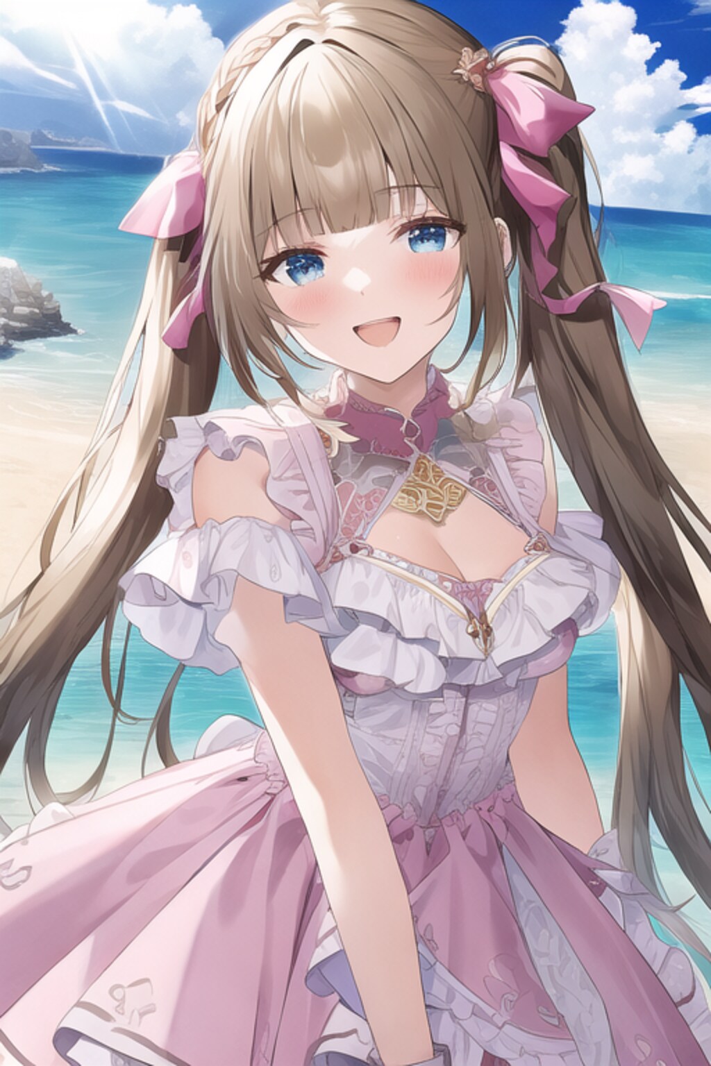 pink dress