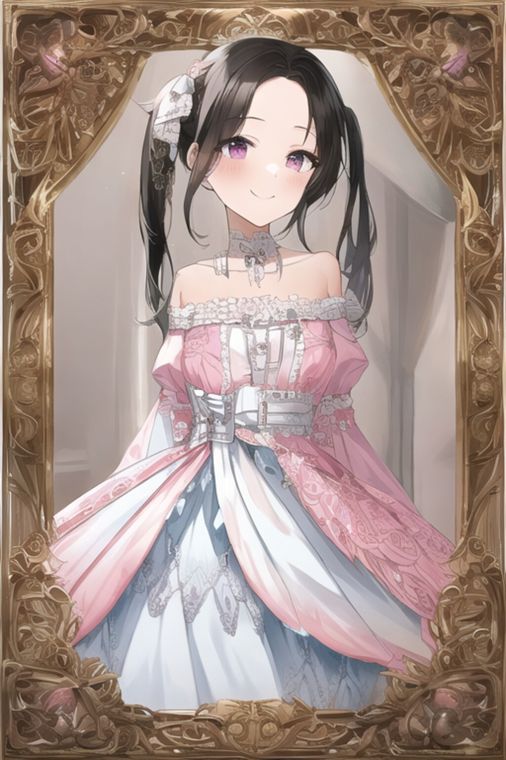 pink dress