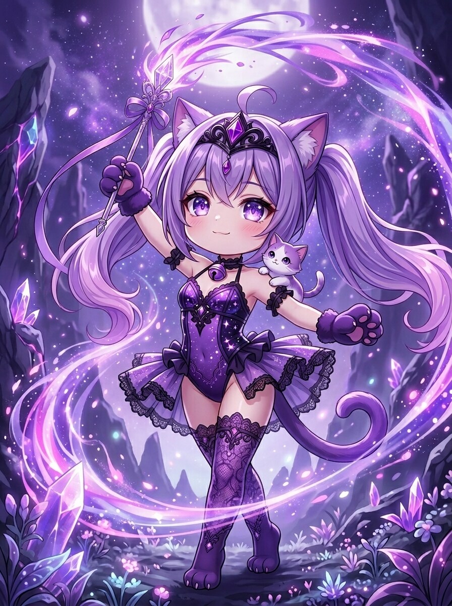 紫ツイにゃん