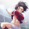 サッカー詳しくありませんがお腹を生成したかったんです。 3枚目