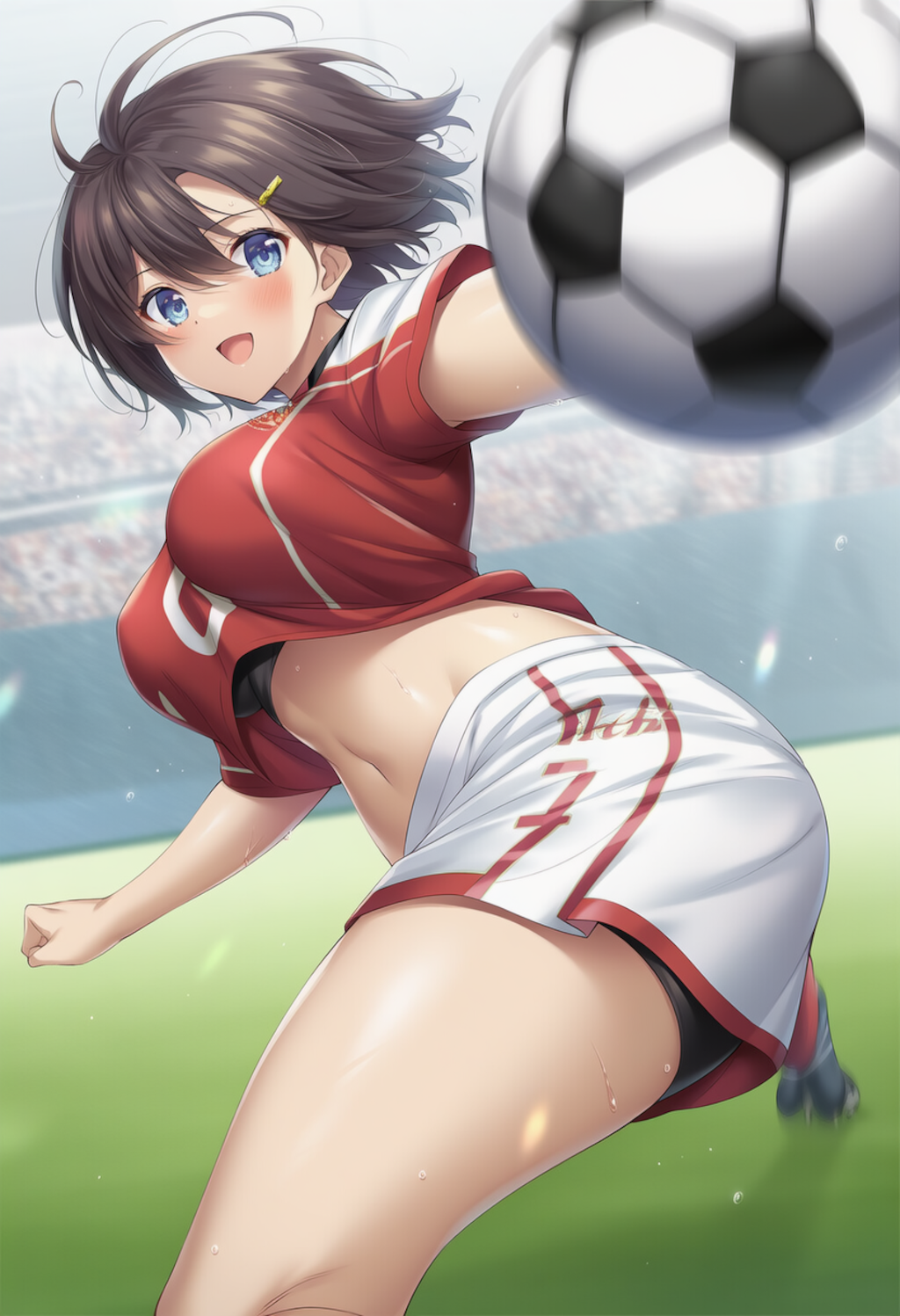 サッカー詳しくありませんがお腹を生成したかったんです。