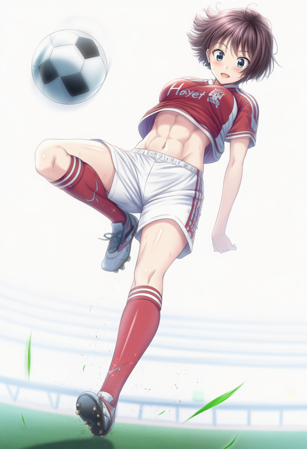 サッカー詳しくありませんがお腹を生成したかったんです。