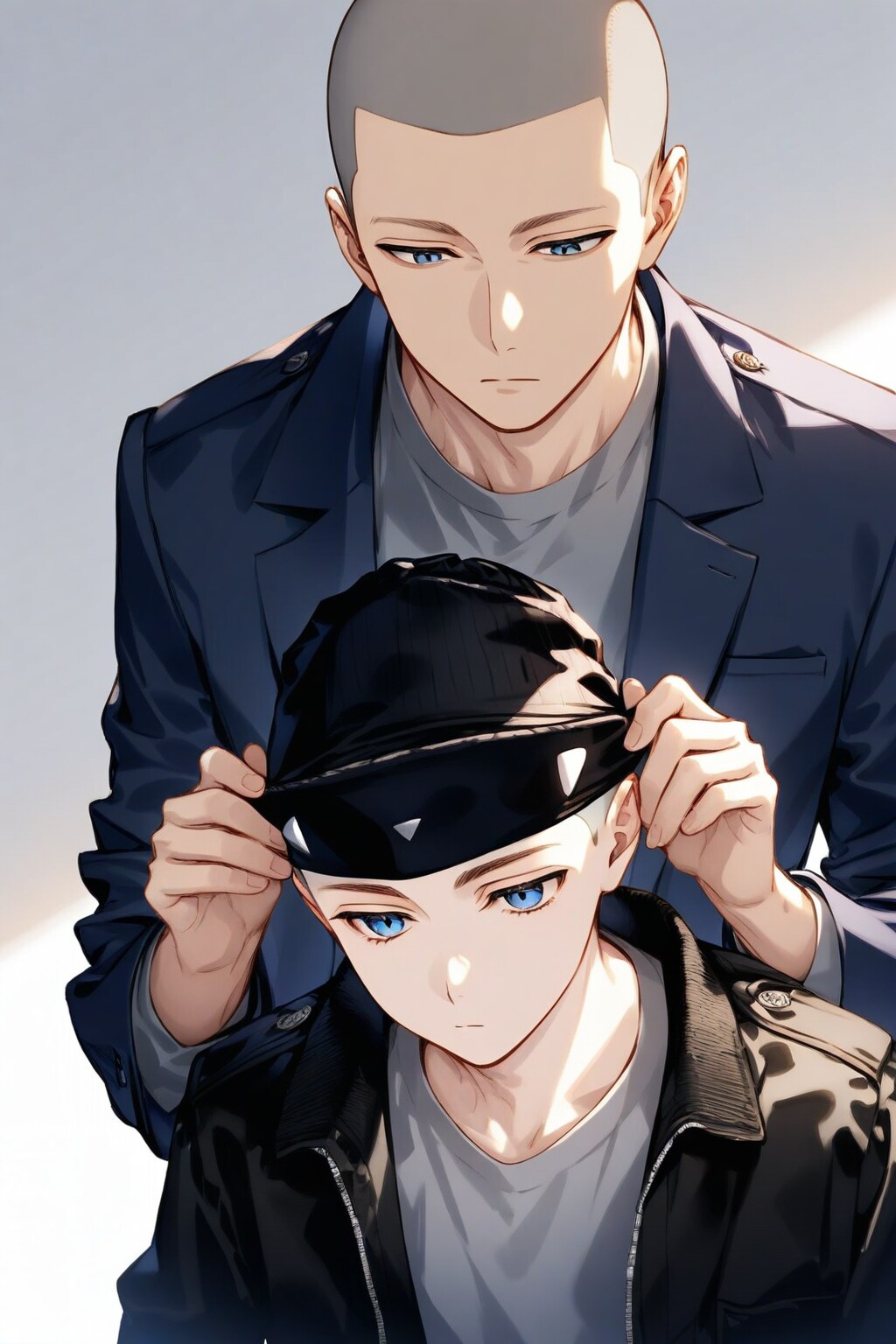 帽子の男性