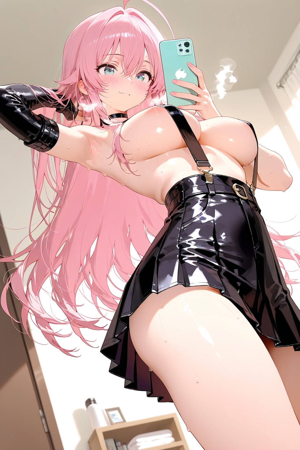 自撮り中のM子ちゃん