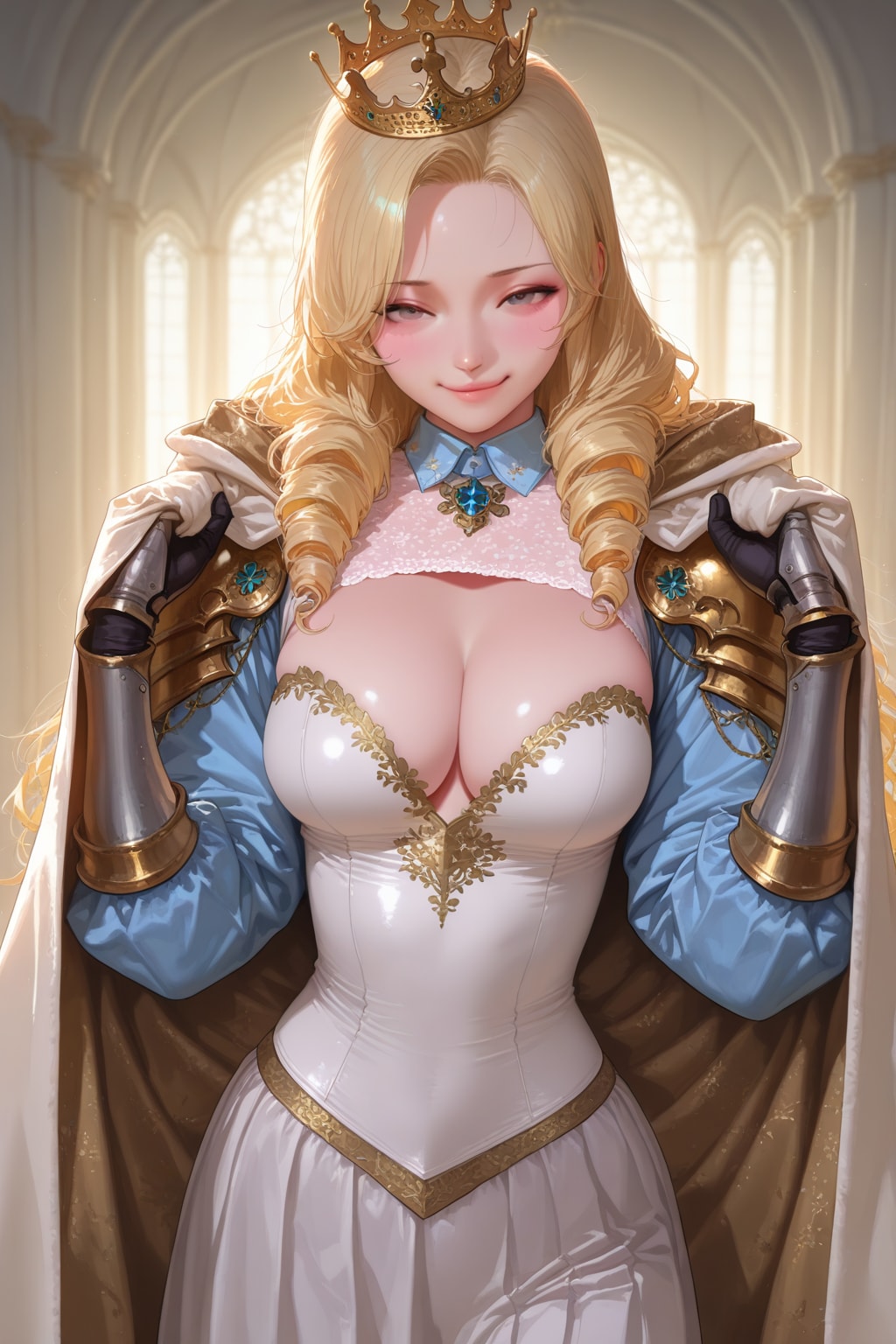 伏し目がちでドヤ顔の姫騎士 | の人気AIイラスト・グラビア