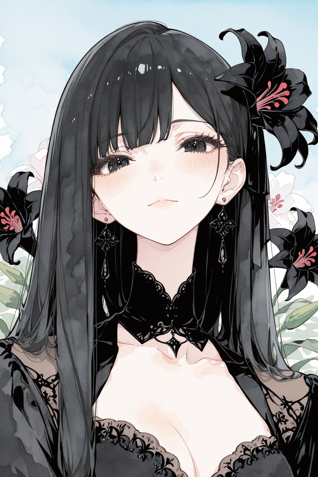 黒百合。 | の人気AIイラスト・グラビア