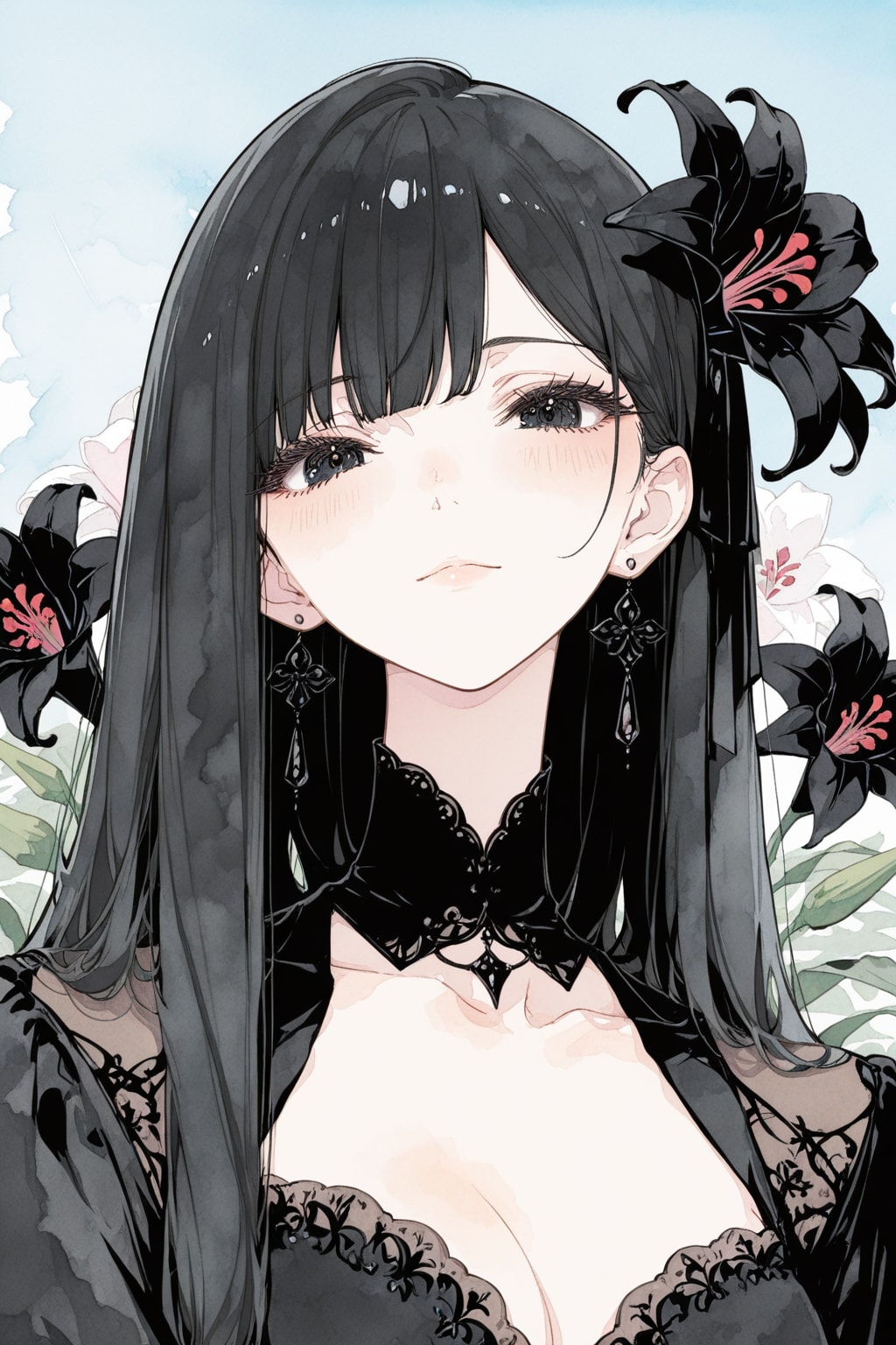 黒百合。