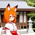 お狐巫女 2枚目