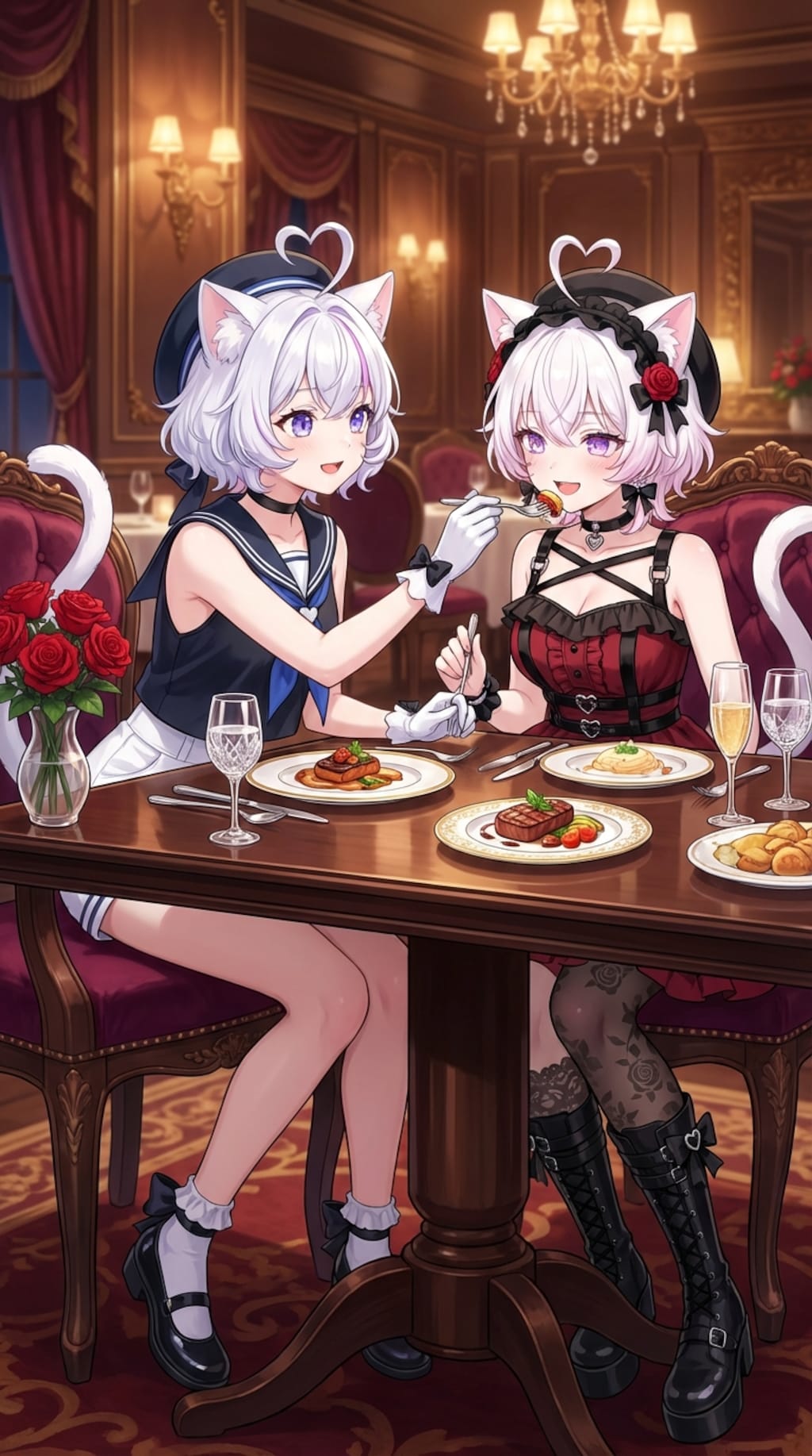 PixiAIのバレンタインイラストです