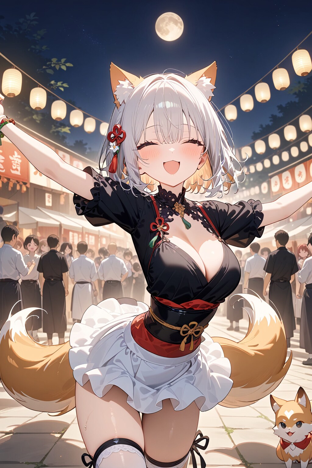 祭でテンション上がる狐娘