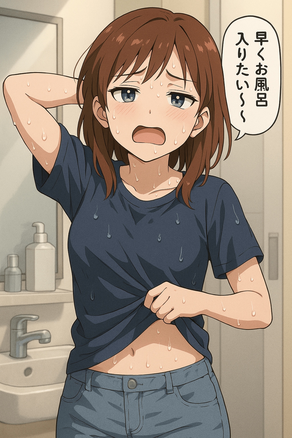 汗をかいたので・・・