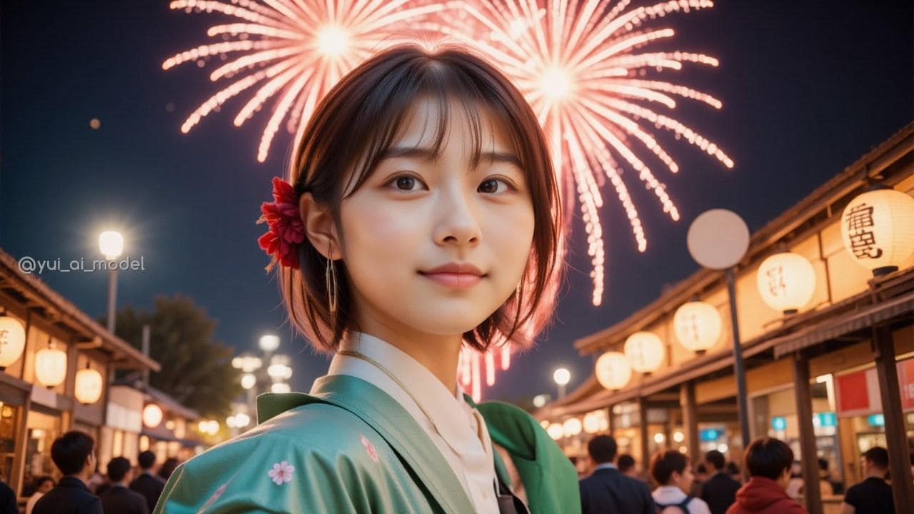 beauty-108 花火大会 | の人気AIイラスト・グラビア