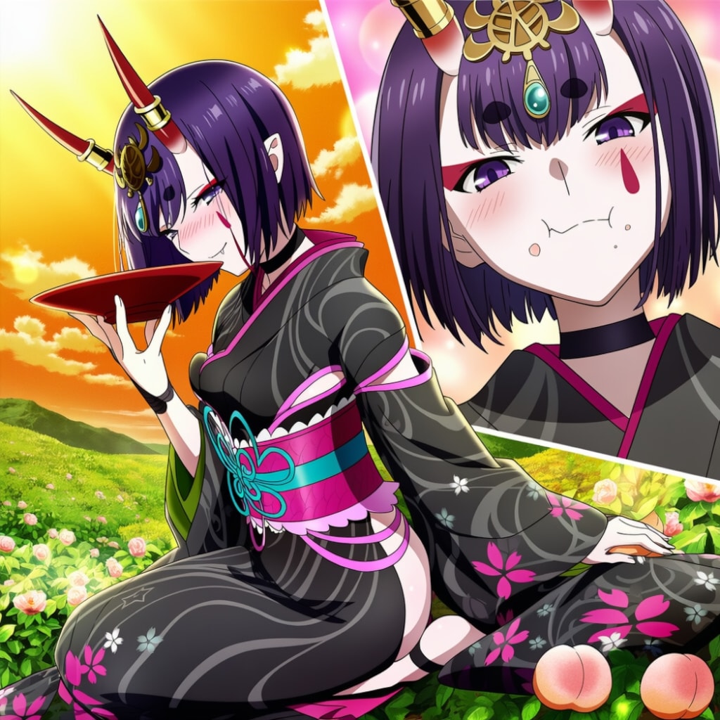 着物ボディースーツコスプレ鬼人妻