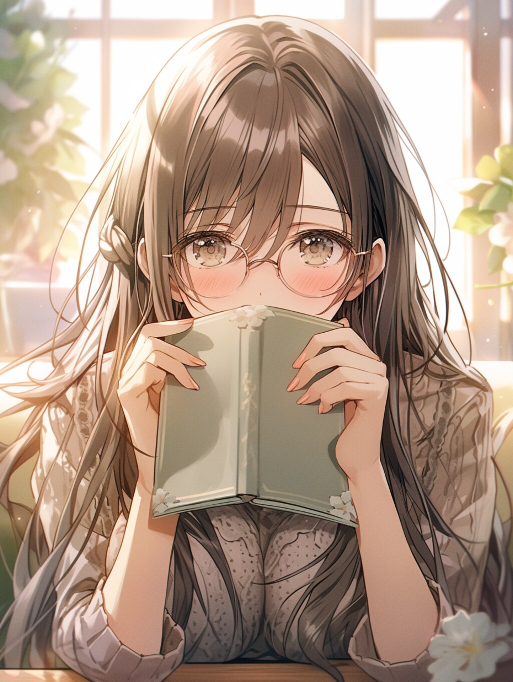 読書する女の子 reading a girl