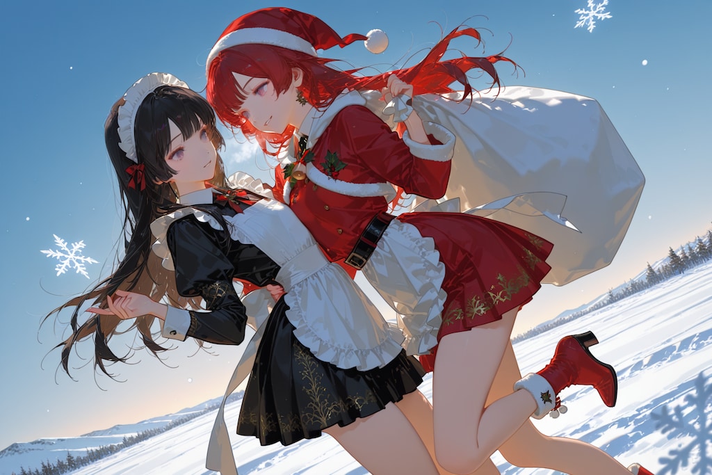 メイドさんXmas準備中