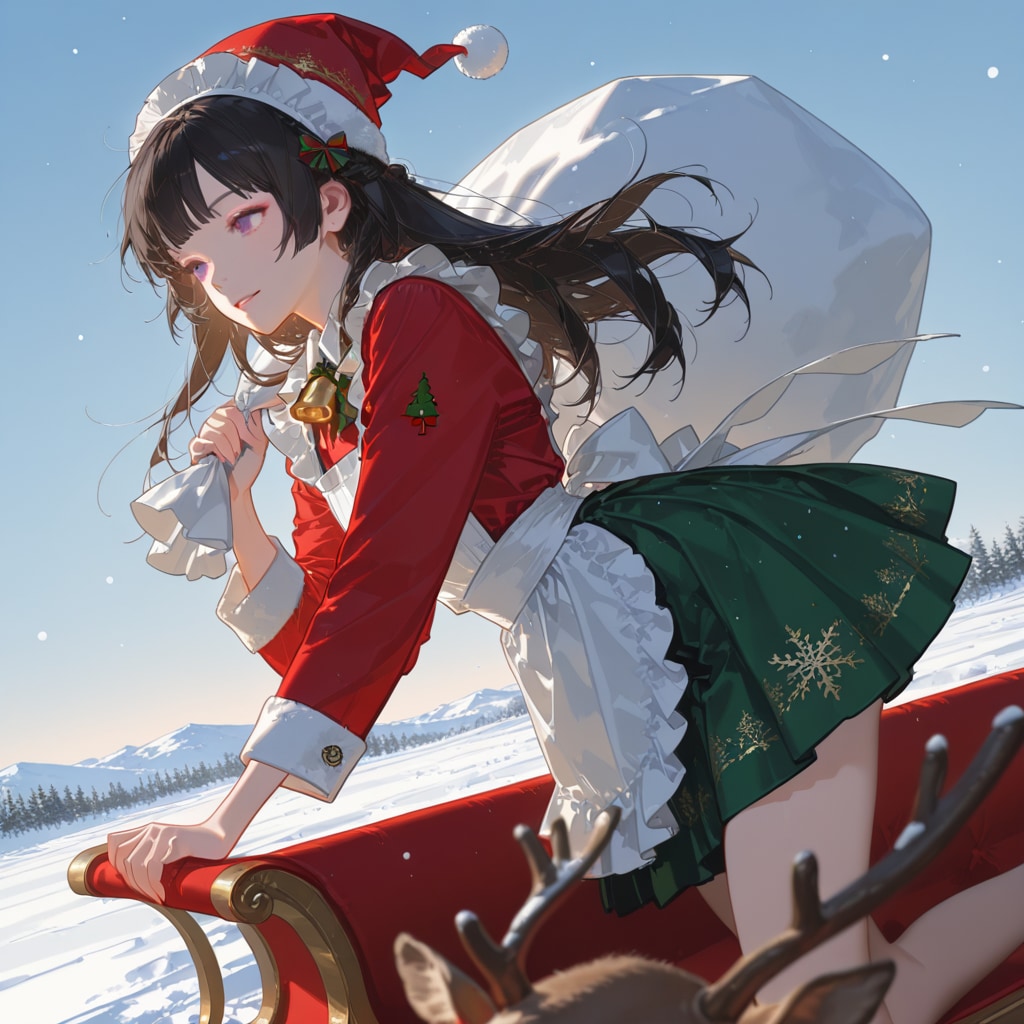 メイドさんXmas準備中 | の人気AIイラスト・グラビア