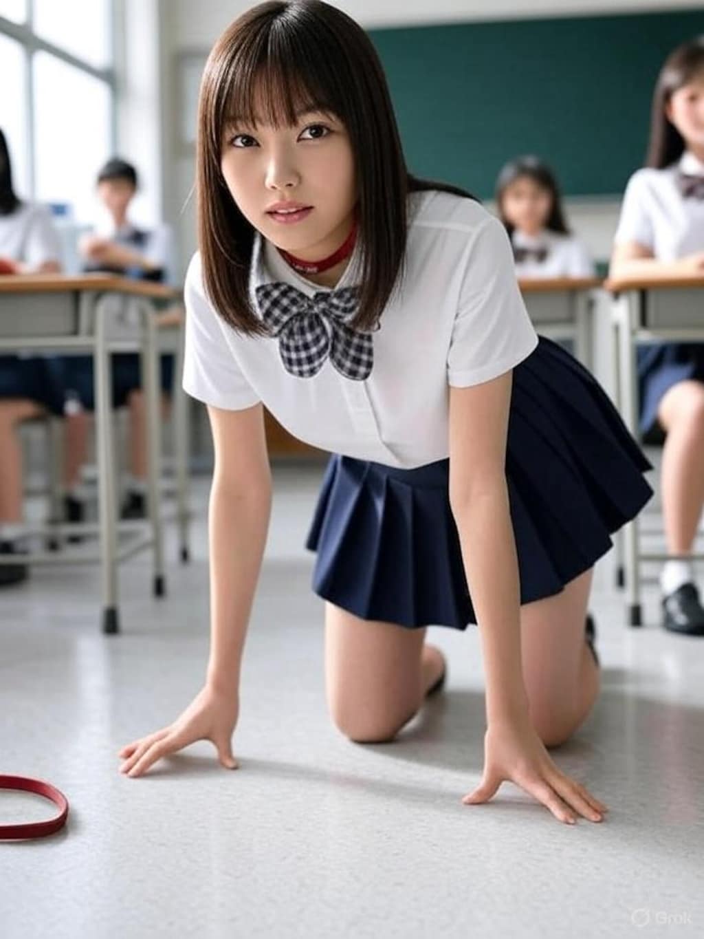 Grokで毎度お馴染みのシーン