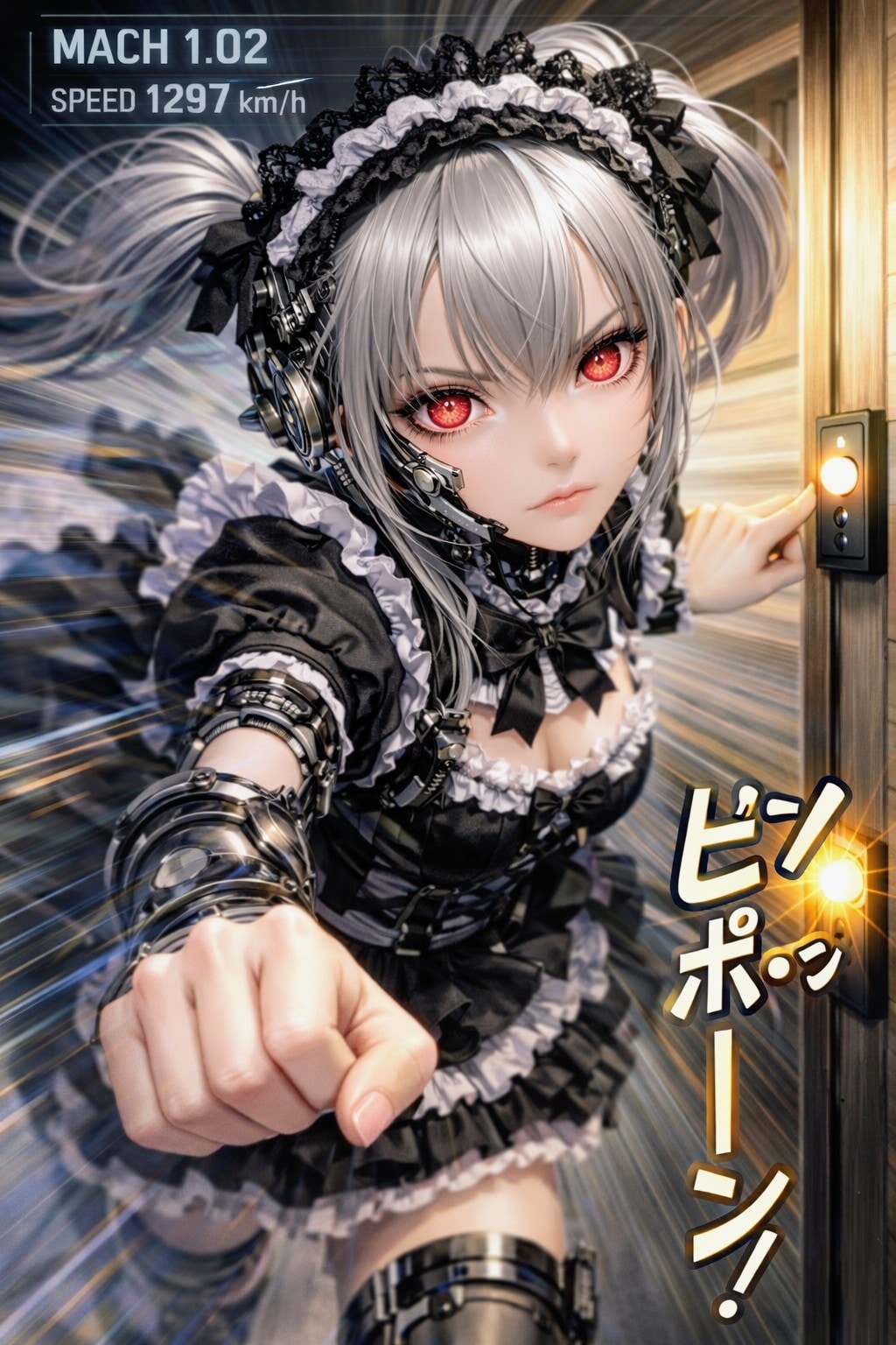 帰って来た銀髪ツインテサイボーグゴスロリお姉やん | の人気AIイラスト・グラビア