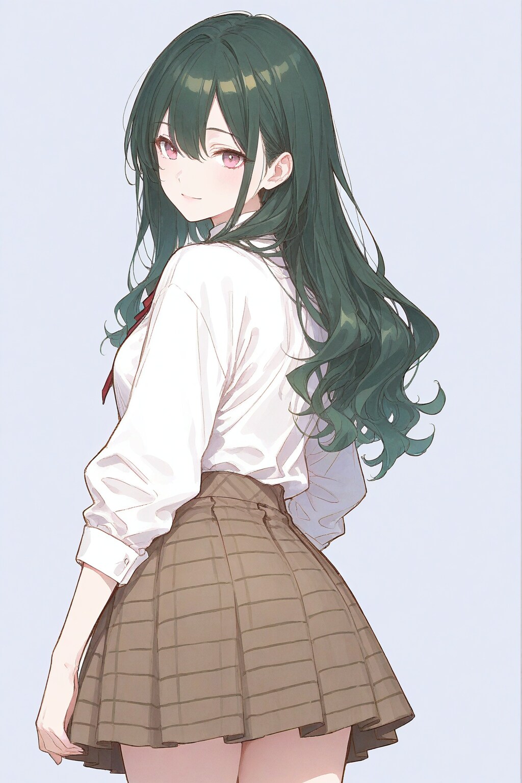 振り向いた
