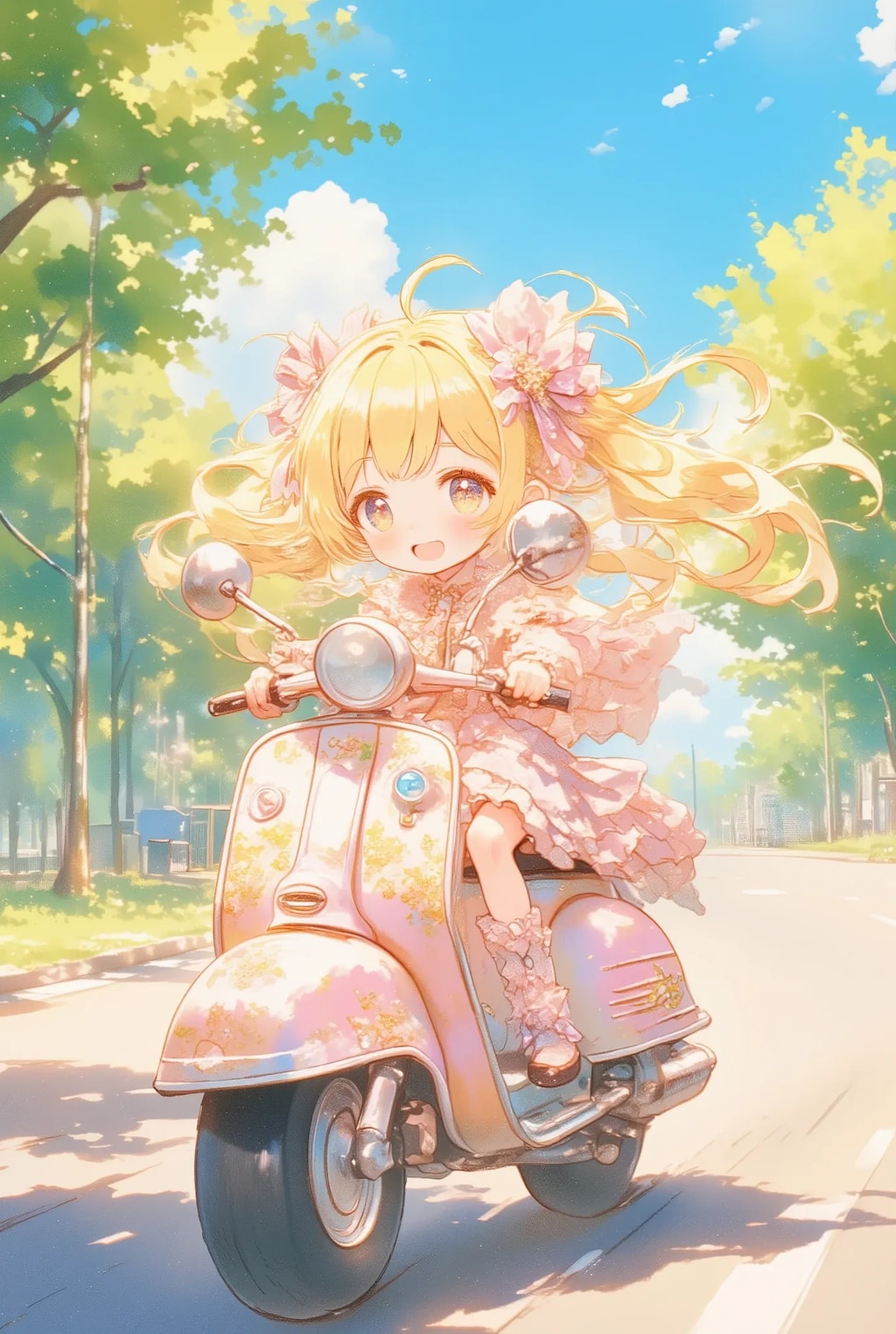フリフリちゃんのオートバイ