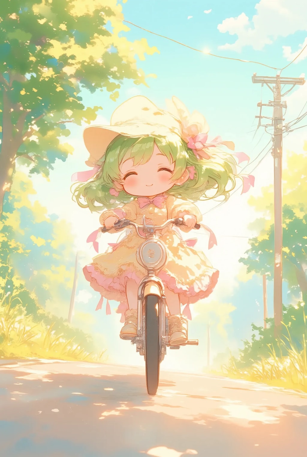 フリフリちゃんのオートバイ