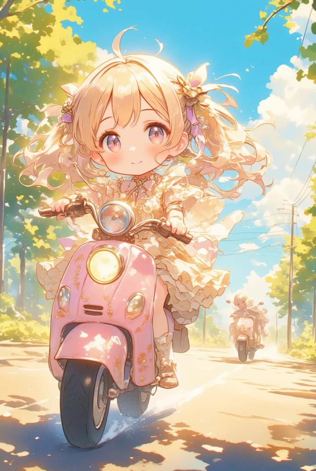 フリフリちゃんのオートバイ