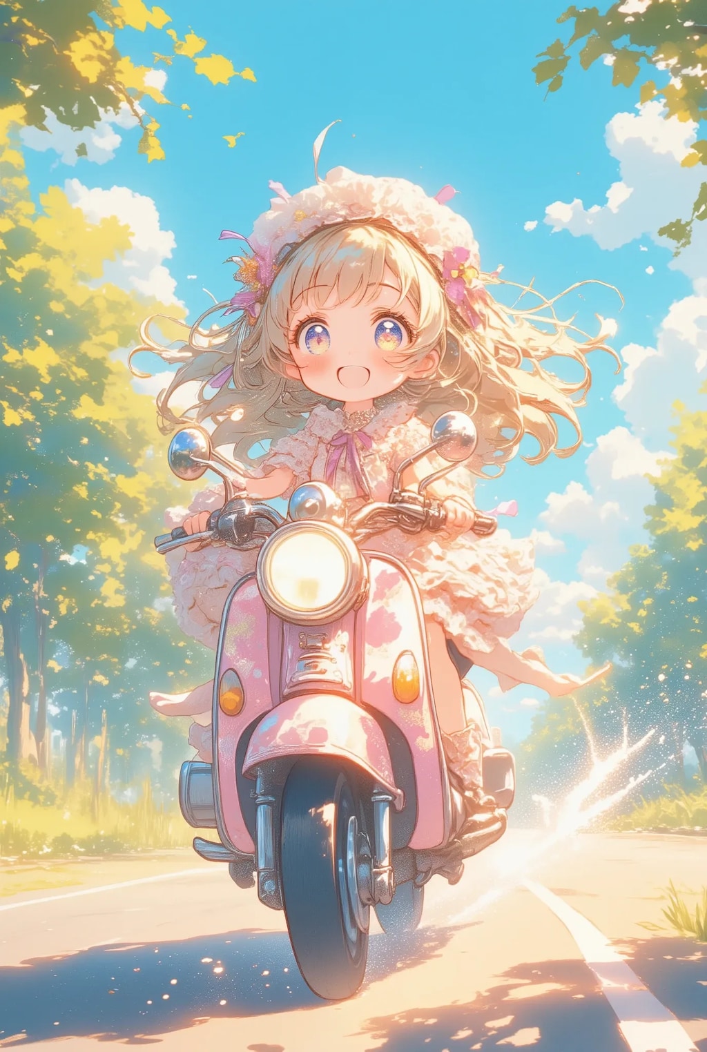 フリフリちゃんのオートバイ