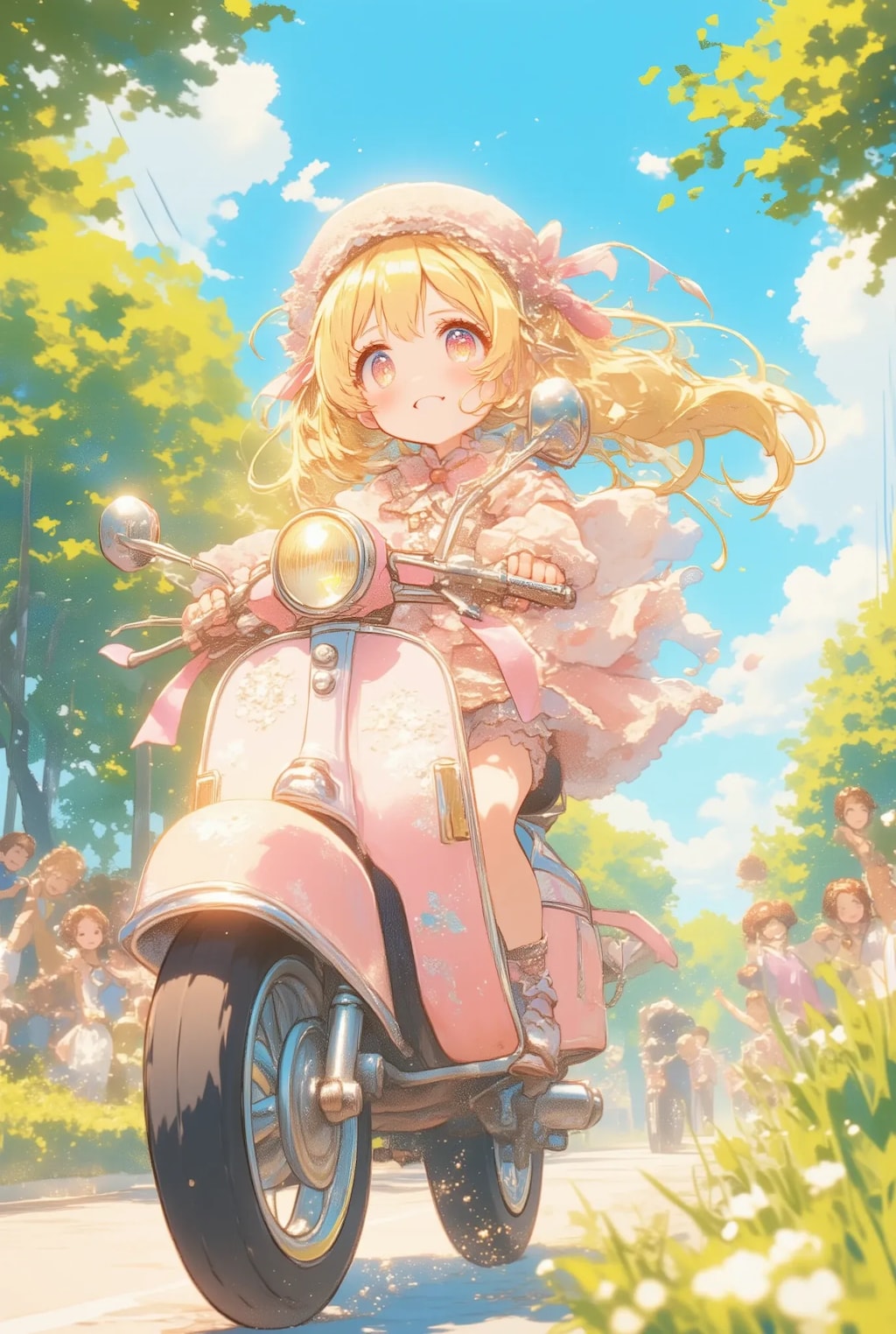 フリフリちゃんのオートバイ