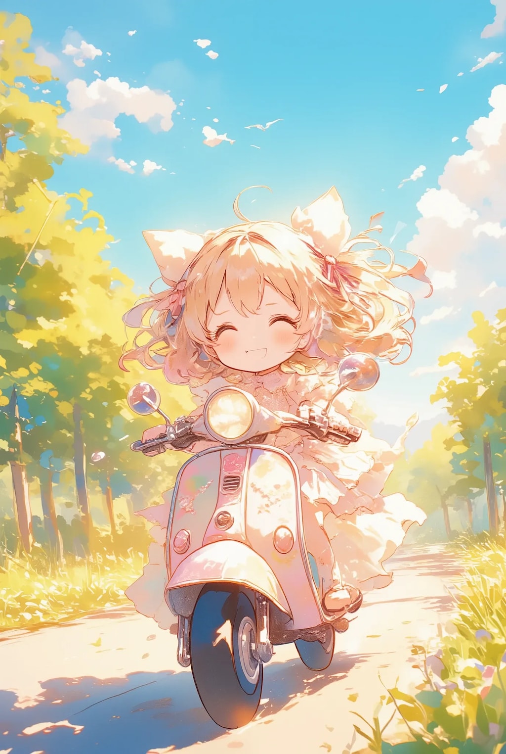 フリフリちゃんのオートバイ