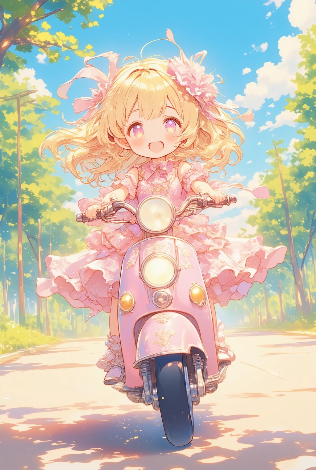 フリフリちゃんのオートバイ