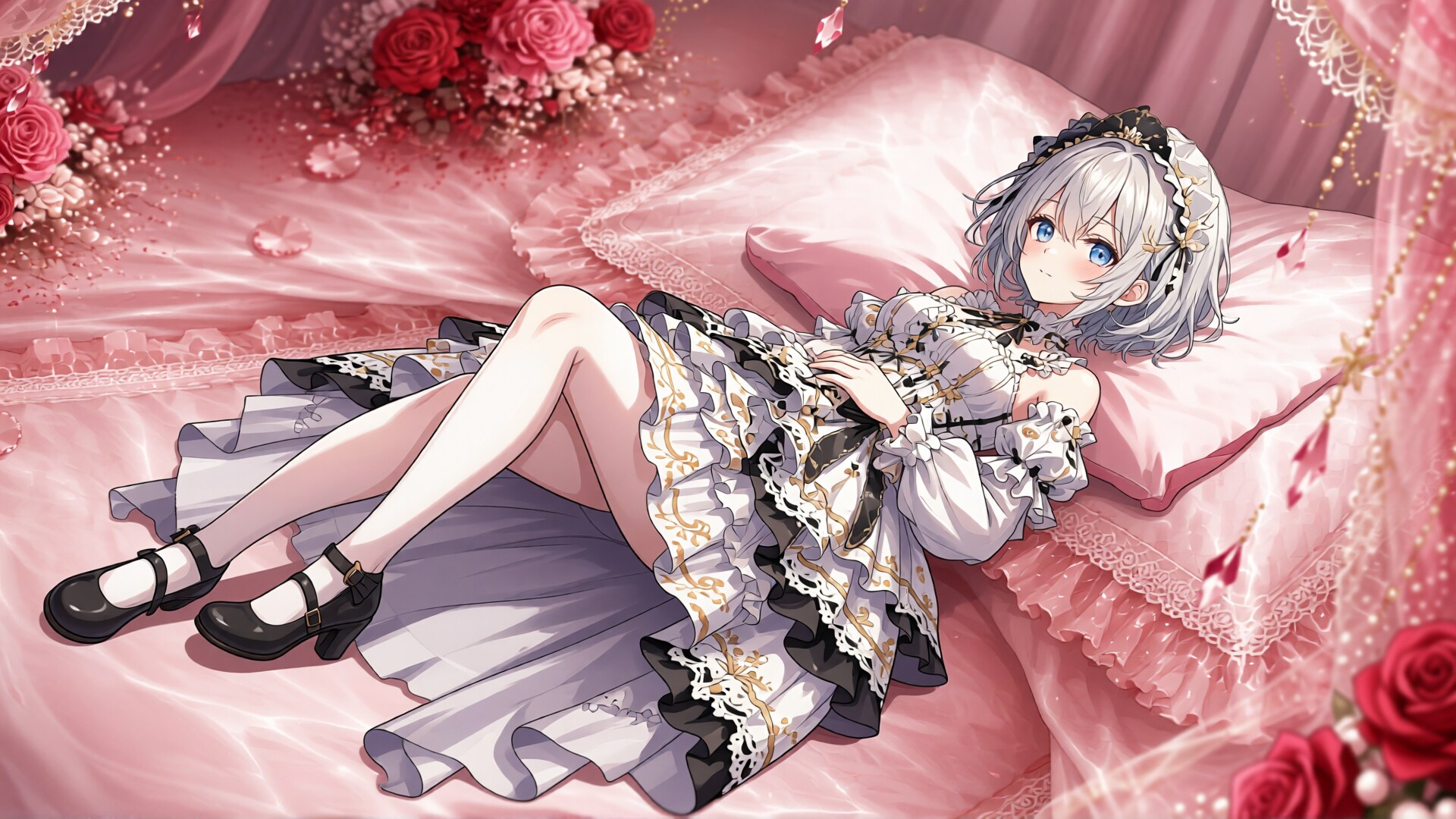 銀髪少女とドレス　その21-3