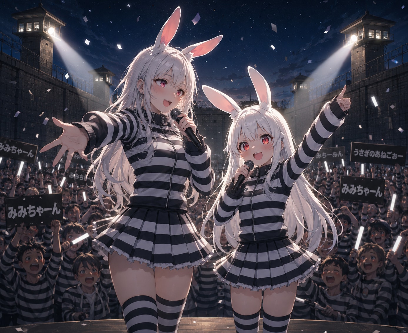 うさぎちゃんのおうち（刑務所）の中庭でコンサート♡