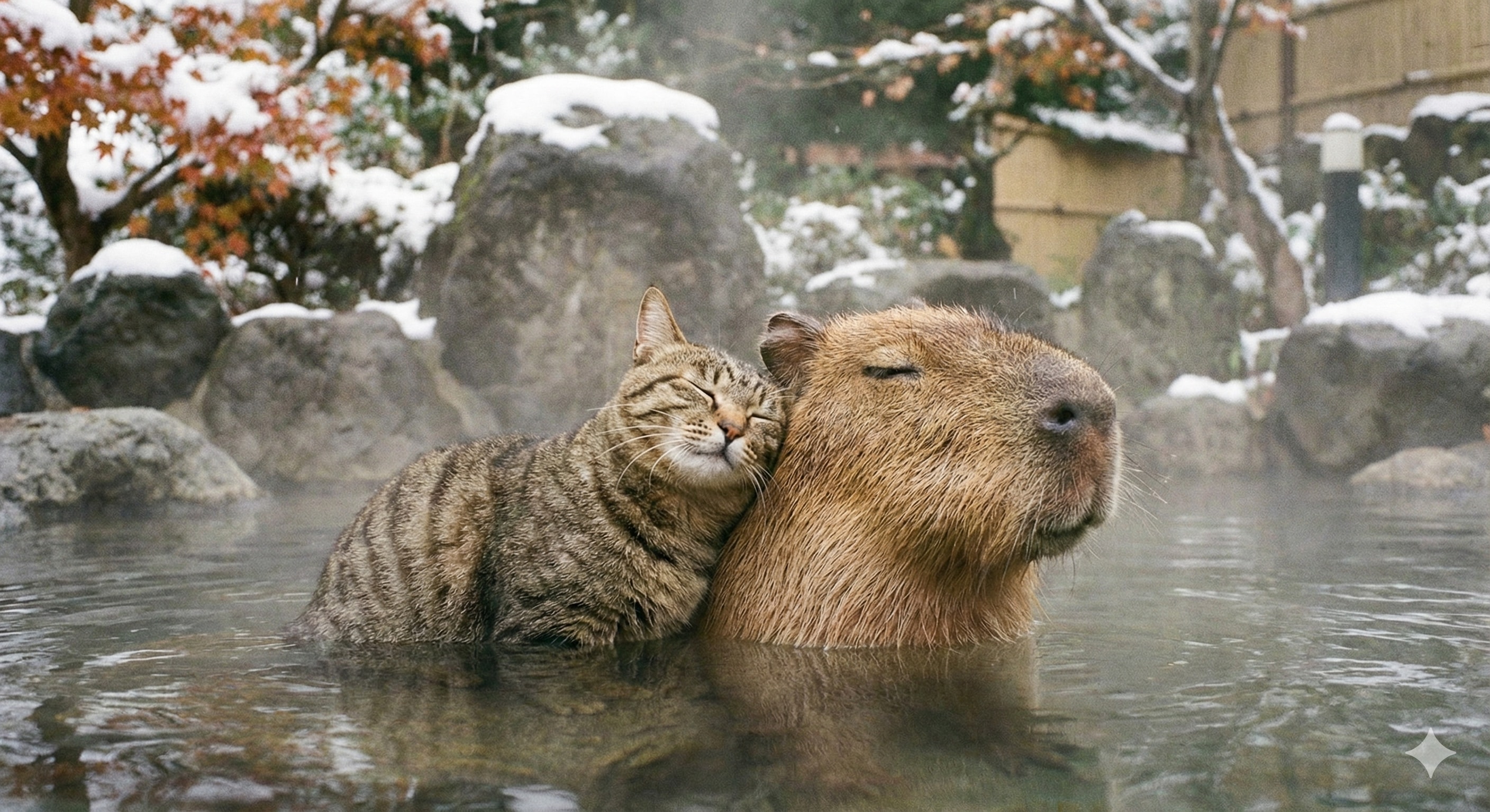 温泉に浸る暖まる。 | の人気AIイラスト・グラビア