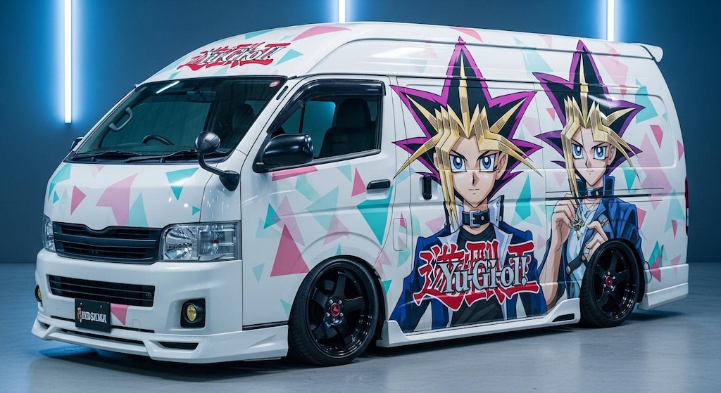 遊戯王痛車ハイエースバン