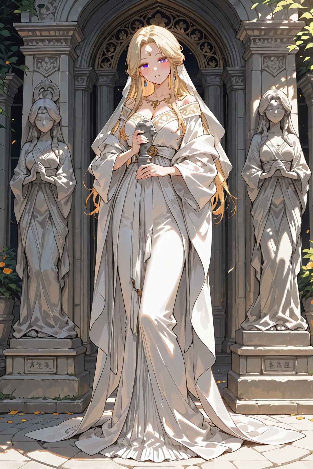 「美女の石像」全体写真