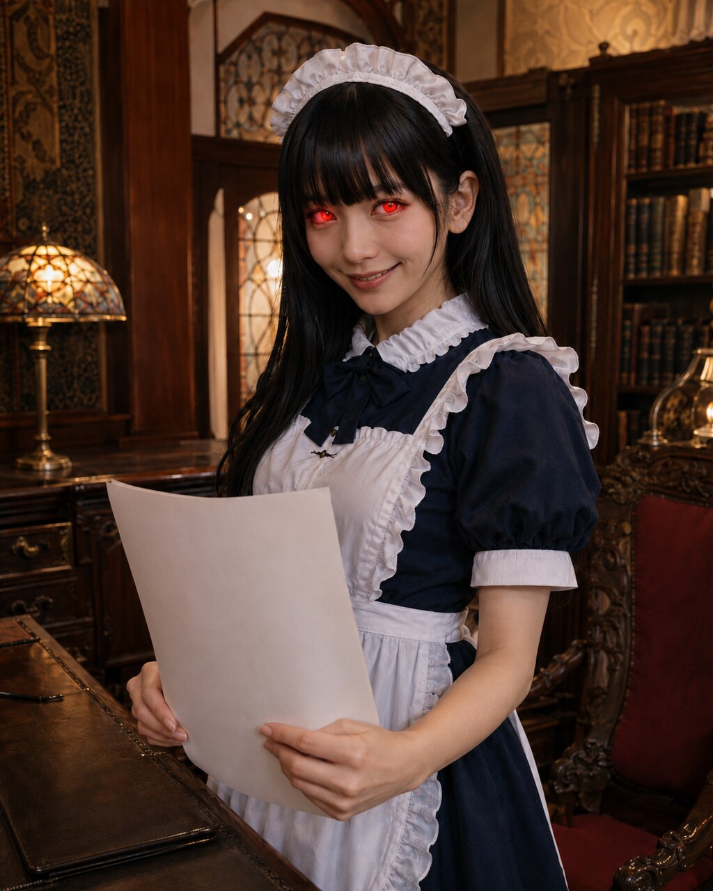 執事ちゃんとメイド組の身長比較