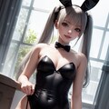 白と黒バニー 2枚目